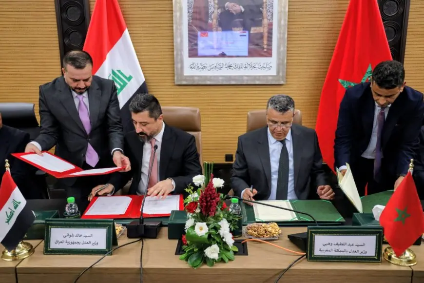 عبد اللطيف وهبي ونظيره العراقي يفتحان آفاقا جديدة للتعاون القضائي بين المغرب والعراق
