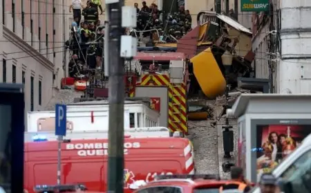 البرتغال.. انحراف قطار سياحي عن مساره في لشبونة يسفر عن مقتل 15 شخصا