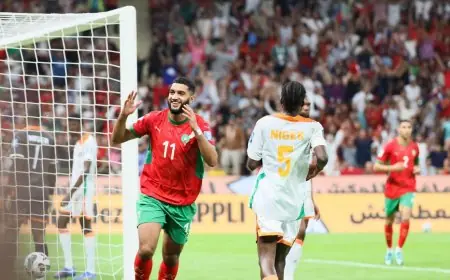 اهداف المنتخب المغربي في شباك النيجر (فيديو)