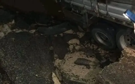 انهيار جزئي للطريق الوطنية رقم 10 يقطع حركة المرور بين الرشيدية وكلميمة