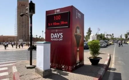 مراكش تطلق العد العكسي لـ100 يوم على انطلاق كأس إفريقيا للأمم 2025 (صور)