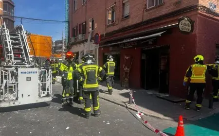 انفجار غاز في مطعم يخلف 25 جريحا بمدريد