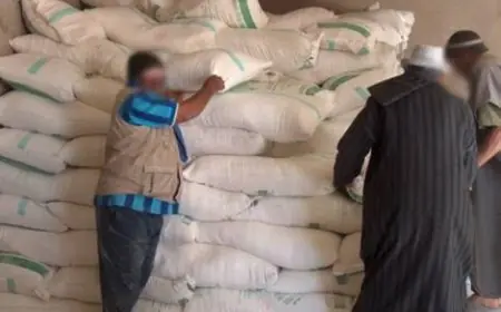الشرطة القضائية بالرشيدية تحبط محاولة ترويج 15 طنا من الدقيق الفاسد