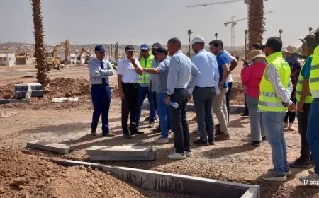 أشغال ملعب أكادير تتقدم بسرعة.. والي الجهة يشدد على احترام المواعيد النهائية