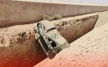 إصابة سائق في تصادم سيارتين وفرار المتسبب بالحادث قرب الشماعية