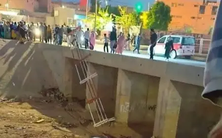 سقوط سيارة من فوق قنطرة بحي النهضة بشيشاوة دون خسائر بشرية