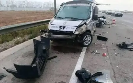 حادث سير ضواحي زايو يسفر عن إصابة عنصرين من الدرك الملكي وأضرار مادية جسيمة