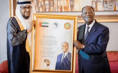 رئيس كوت ديفوار يتسلم وسام الجائزة الإفريقية لتعزيز السلم لعام 2025