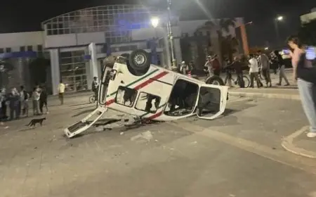 مظاهرات تتحول إلى أعمال شغب بأيت عميرة وإنزكان