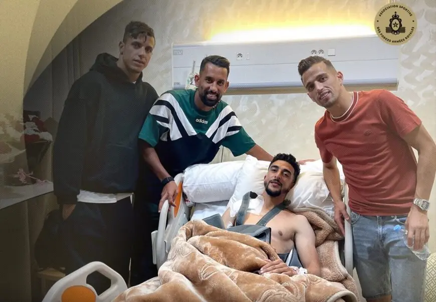 عبد الفتاح حدراف يطمئن جماهير الجيش الملكي بخصوص الإصابة التي تعرض لها