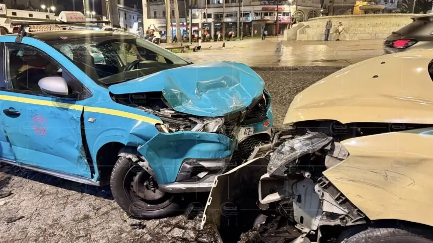 اصطدام سيارتي أجرة يخلف سبعة مصابين بطنجة