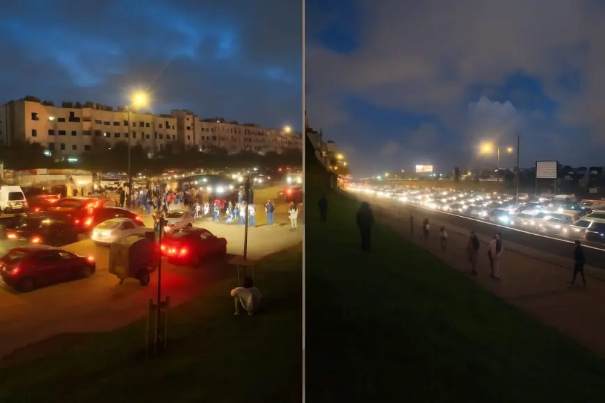 توقيف 21 شابا بعد قطع الطريق السيار في الدار البيضاء