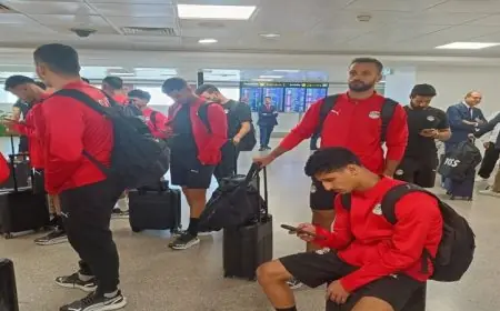 وصول بعثة منتخب مصر إلى المغرب استعدادا لمباراتين وديتين قبل كأس العرب