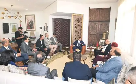 الوزير بنسعيد يستقبل أعضاء المكتب التنفيذي للجمعية الوطنية للإعلام والناشرين لتعزيز قطاع الصحافة المغربية