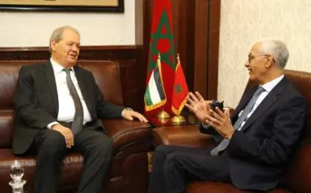 الطالبي العلمي يجري مباحثات مع وفد فلسطيني ويؤكد دعم المغرب الثابت للقضية الفلسطينية