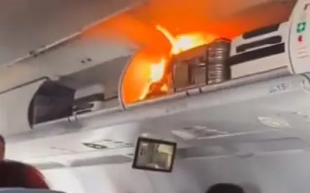 حريق على متن طائرة صينية يجبرها على الهبوط الاضطراري بسبب بطارية ليثيوم