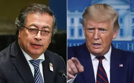 ترامب يتهم رئيس كولومبيا بـ"التورط في تجارة المخدرات"  ويهدد بالعقاب