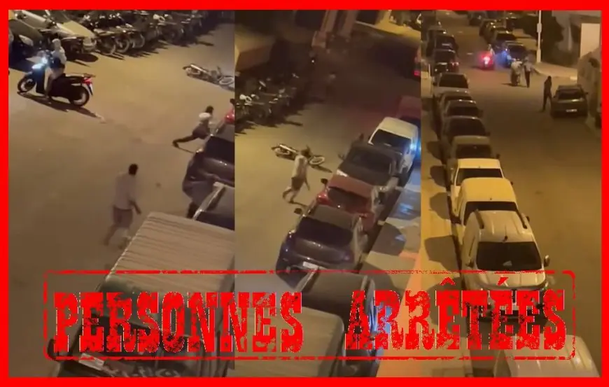 أمن أكادير يوقف شخصين بعد إحداث فوضى وتخريب سيارات في تيكيوين