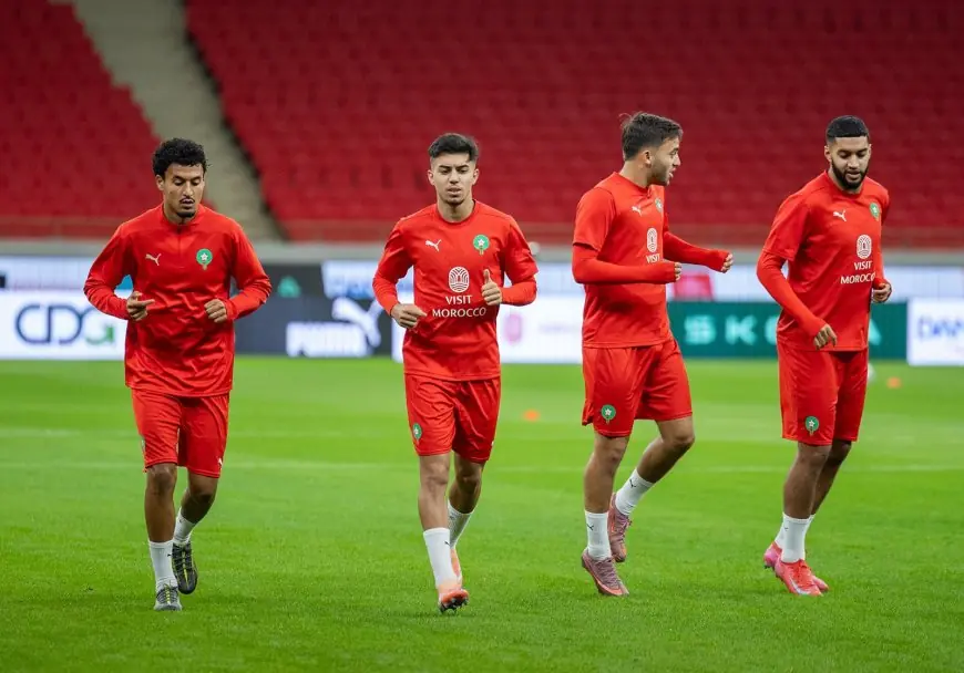 المنتخب المغربي ينهي تدريباته قبل مواجهة البحرين