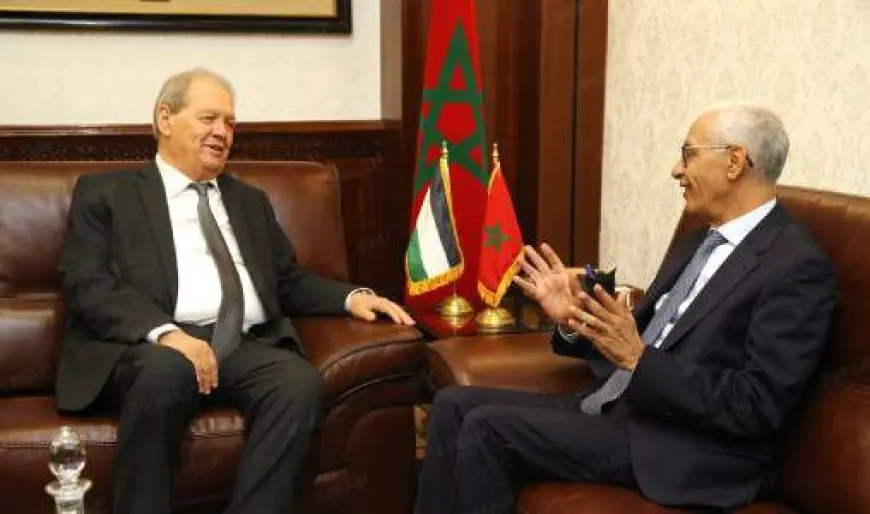 الطالبي العلمي يجري مباحثات مع وفد فلسطيني ويؤكد دعم المغرب الثابت للقضية الفلسطينية