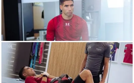 أشرف حكيمي يشارك جمهوره تطورات إصابته خلال مرحلة التعافي