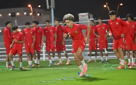المنتخب الوطني لأقل من 17 سنة يختتم تحضيراته لمواجهة مالي