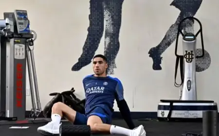 حكيمي يواصل برنامجه التأهيلي بعد الإصابة تمهيدًا للعودة إلى الملاعب