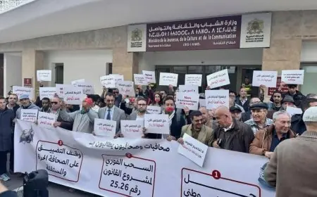 وقفة احتجاجية للصحافيين أمام وزارة الثقافة للمطالبة بحل المجلس الوطني للصحافة