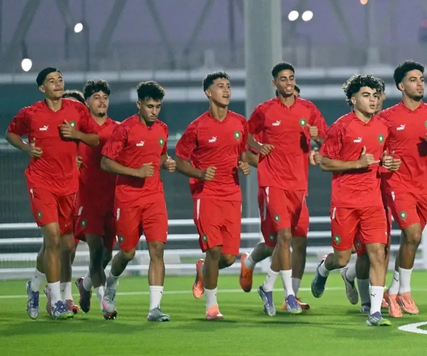 أشبال الأطلس ينهون استعداداتهم لمواجهة اليابان في كأس العالم لأقل من 17 سنة بقطر