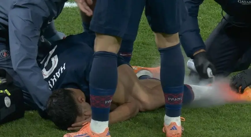 إصابة خطيرة لأشرف حكيمي قد تحرمه من المشاركة في كأس أمم افريقيا