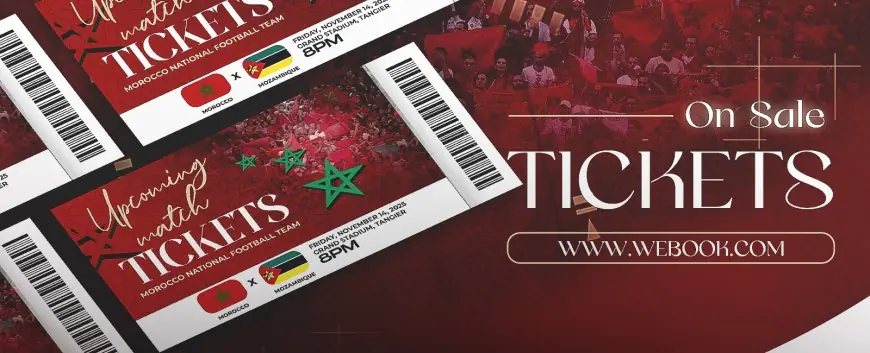 انطلاق بيع تذاكر مباراة المغرب ضد موزمبيق بعد غد الجمعة