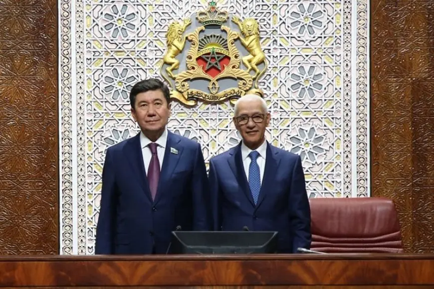 الطالبي العلمي يستقبل رئيس مجلس النواب الكازاخستاني لتعزيز التعاون البرلماني