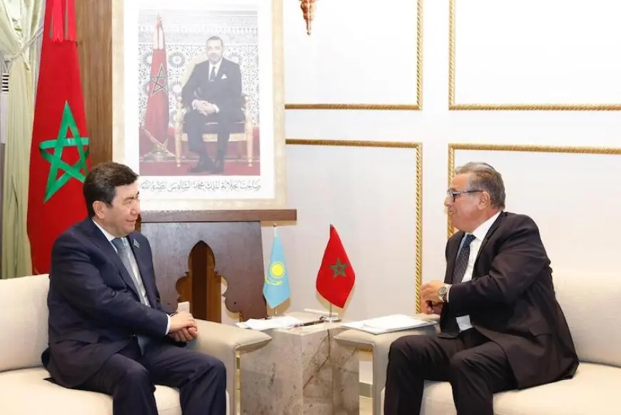 أخنوش يستقبل رئيس مجلس النواب الكازاخستاني لتعزيز التعاون الثنائي