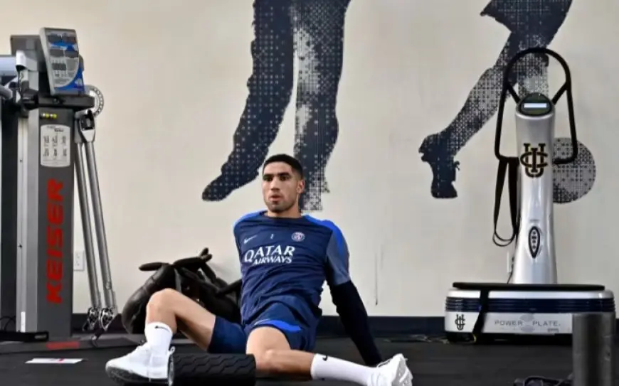 حكيمي يواصل برنامجه التأهيلي بعد الإصابة تمهيدًا للعودة إلى الملاعب