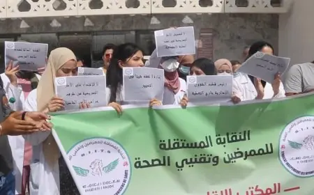 النقابة المستقلة للممرضين تعلن برنامجا احتجاجيا يمتد لأسابيع