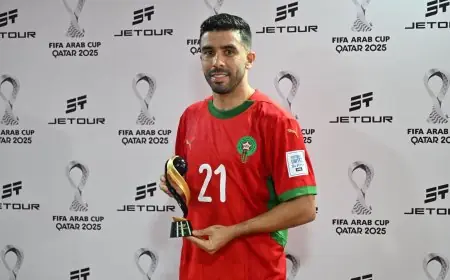 كريم البركاوي أفضل لاعب في مباراة المغرب ضد جزر القمر