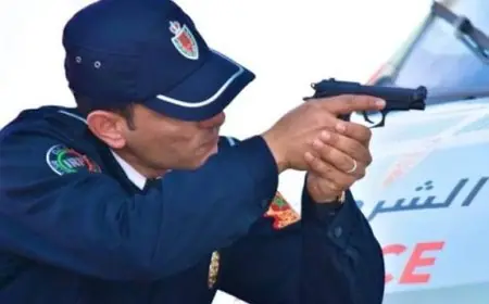 موظف شرطة باليوسفية يستخدم سلاحه الوظيفي لإيقاف شخص عرض عناصر الأمن لاعتداء جدي وخطير