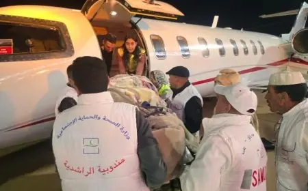 نقل استعجالي لمريض في وضعية حرجة عبر الطائرة من الراشيدية إلى مركز الحروق بطنجة