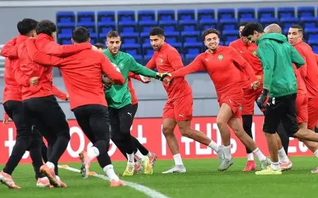 المنتخب الوطني المغربي يواصل استعداداته لكأس أمم أفريقيا