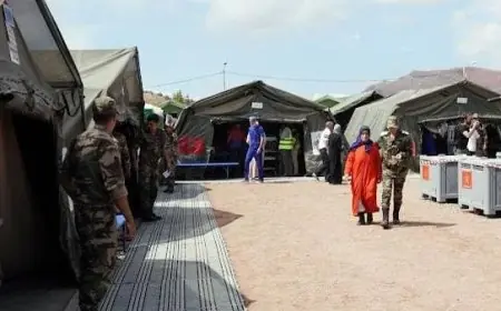 بتعليمات ملكية.. تشييد مستشفى ميداني عسكري بإقليم  أزيلال