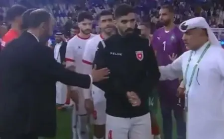 بعد رفضه مصافحة السكتيوي.. لاعب المنتخب الأردني يقدم اعتذاره