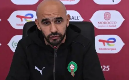 الركراكي: دائما المباراة الأولى تكون صعبة لكن اللاعبين حافظوا على تركيزهم