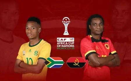 القنوات الناقلة لمباراة جنوب إفريقيا وأنغولا بكأس إفريقيا