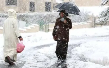 نشرة إنذارية.. زخات رعدية قوية وتساقطات ثلجية من اليوم الأربعاء إلى السبت المقبل