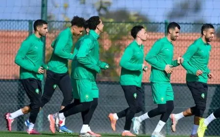 المنتخب المغربي يجري آخر حصة تدريبية اليوم قبل مواجهة مالي
