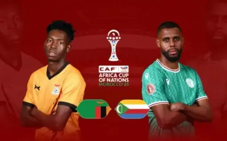 القنوات الناقلة لمباراة زامبيا وجزر القمر في كأس إفريقيا