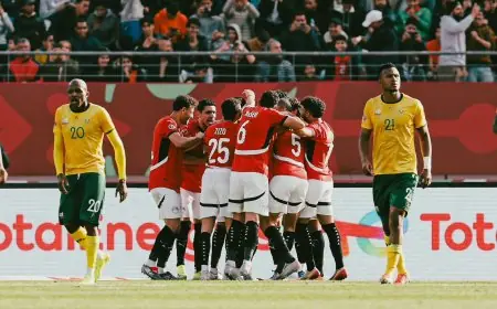 مصر تهزم جنوب إفريقيا وتتصدر مجموعتها في الكان