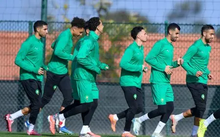 المنتخب المغربي ينهي تحضيراته لمواجهة زامبيا