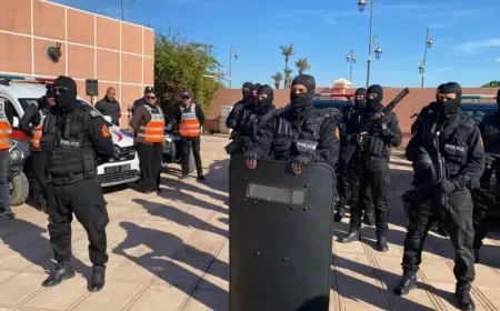 استنفار أمني بالشوارع الرئيسية والمناطق السياحية في مراكش استعدادًا لاحتفالات رأس السنة