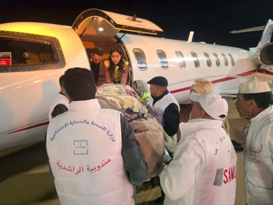 نقل استعجالي لمريض في وضعية حرجة عبر الطائرة من الراشيدية إلى مركز الحروق بطنجة